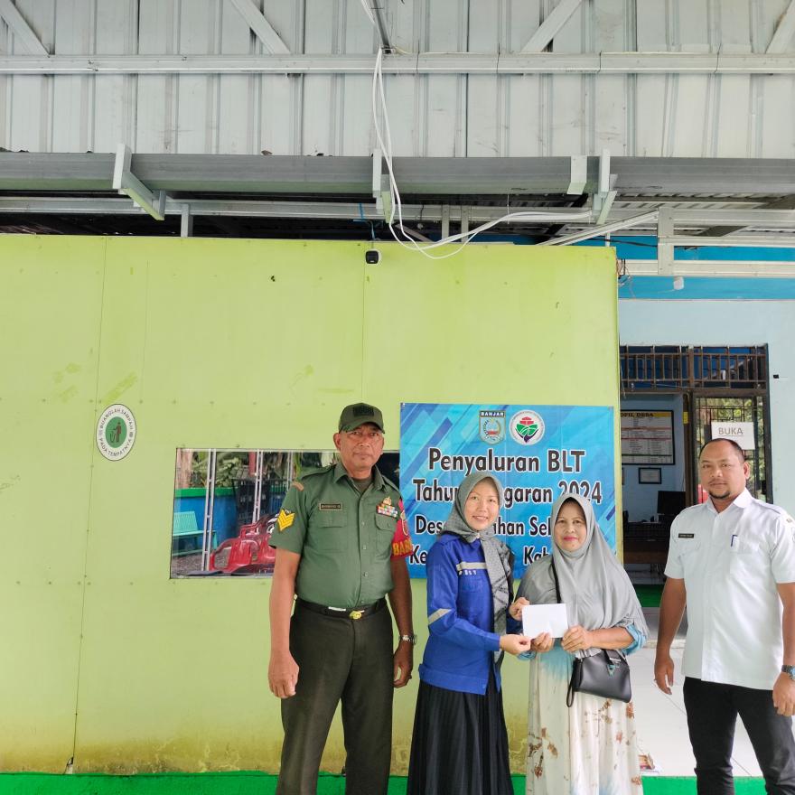 Pemerintah Bawahan Seberang Salurkan Bantuan Langsung Tunai BLT Bagi Warga Yang Membutuhkan